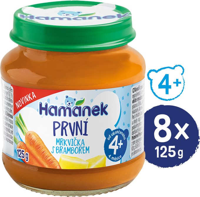 HAMÁNEK První mrkev s bramborem 8× 125 g
