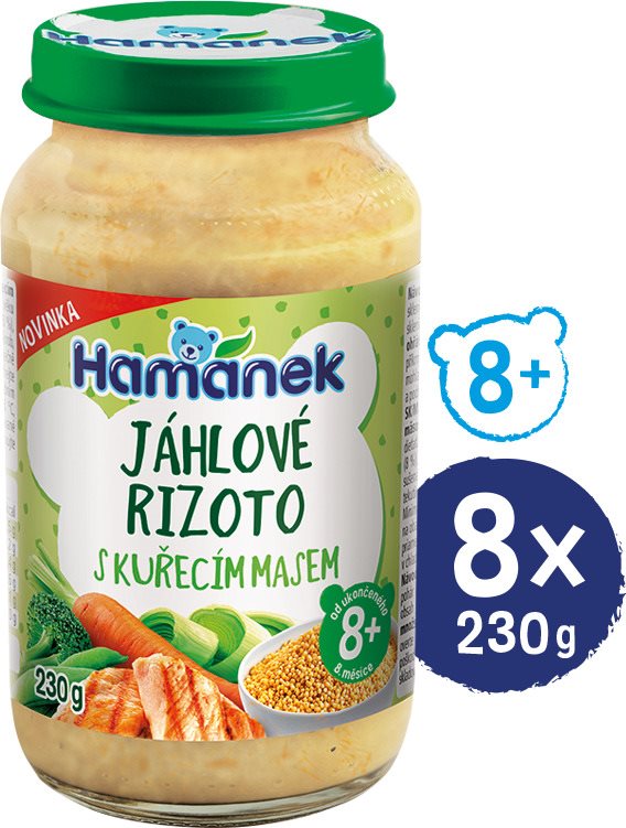 HAMÁNEK Jáhlové rizoto s kuřecím masem 8× 230 g