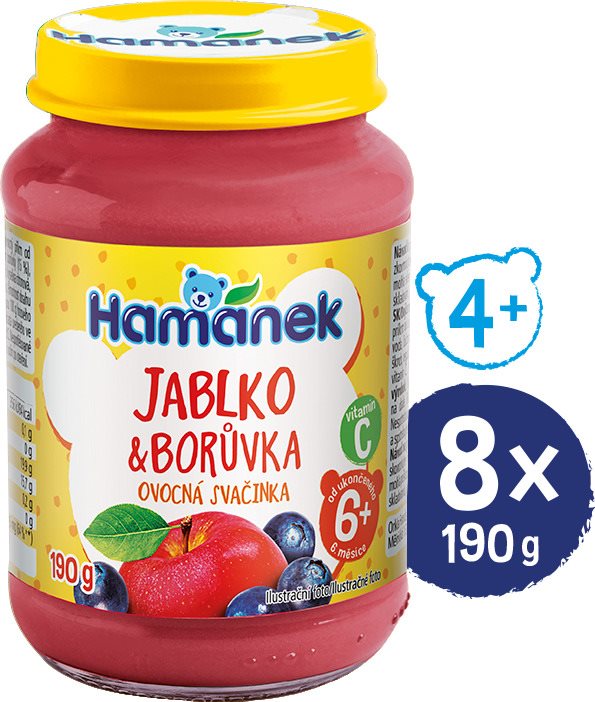 HAMÁNEK s borůvkami 8× 190 g
