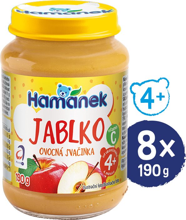 HAMÁNEK s jablky 8× 190 g