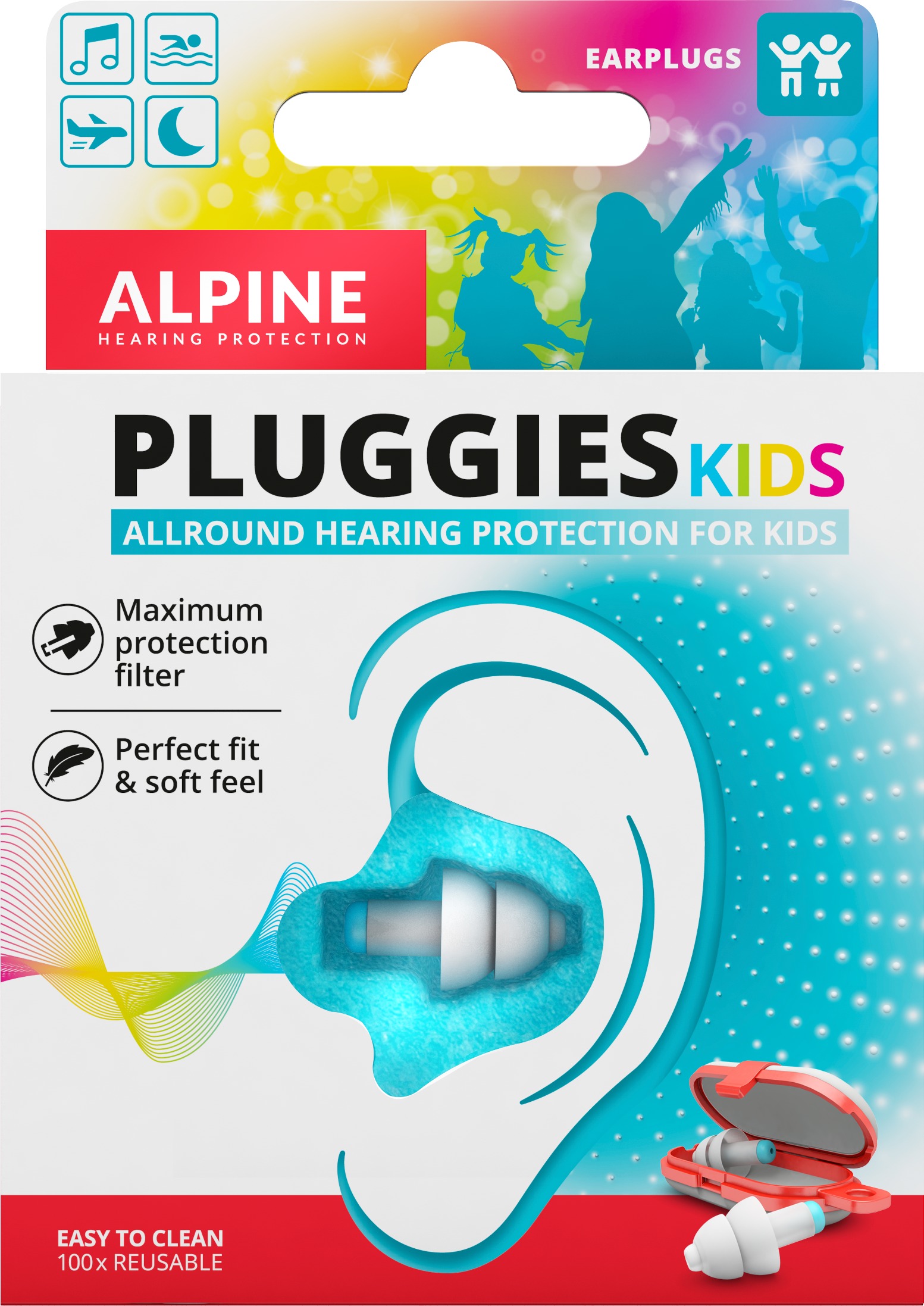 ALPINE Pluggies Kids Dětské špunty do uší