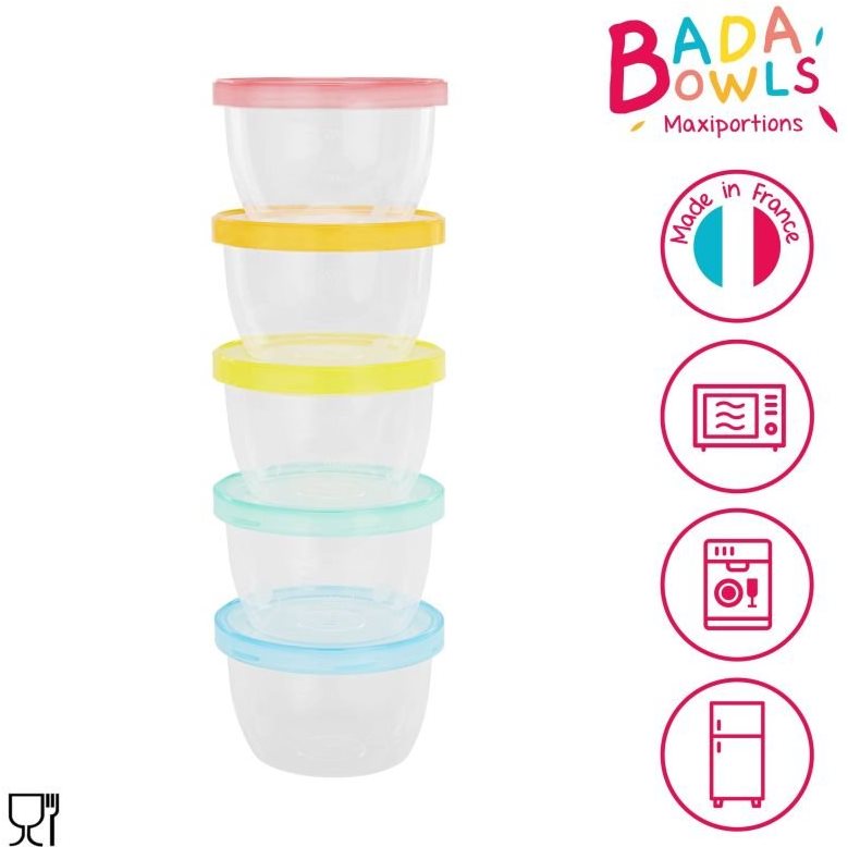 Badabulle Maxi Fun Colors 250 ml, 5 ks - skvělý produkt pro každého