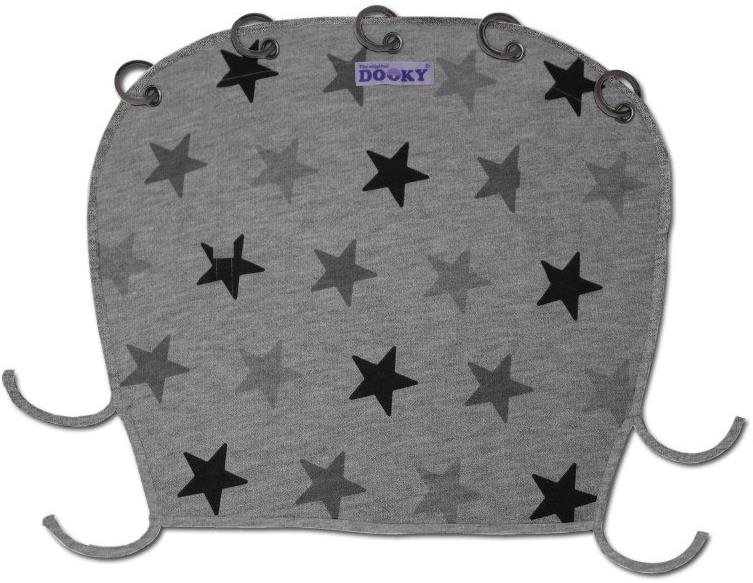 Dooky univerzální clona Design Grey Stars