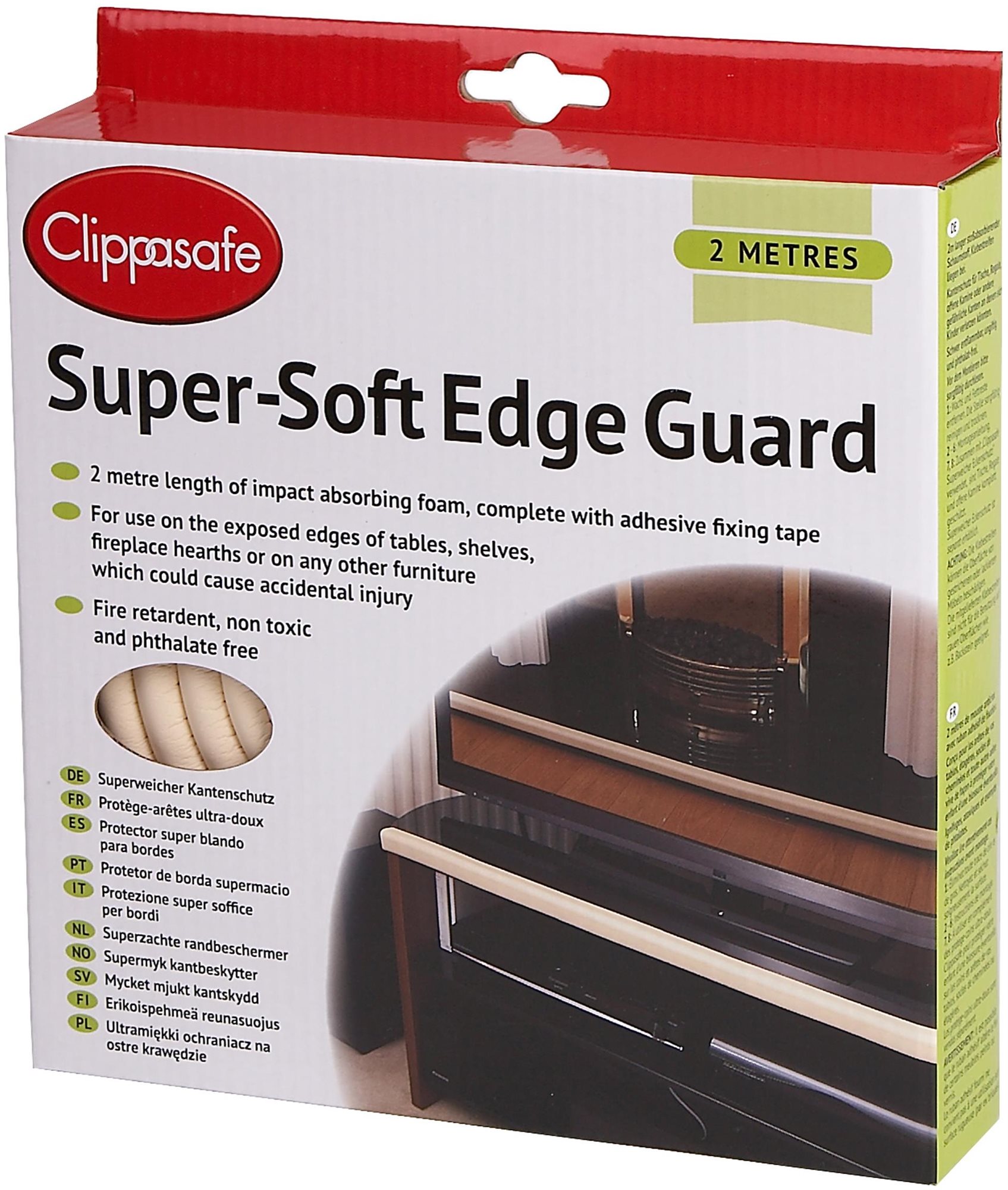 CLIPASAFE Měkký ochranný pás 2 m