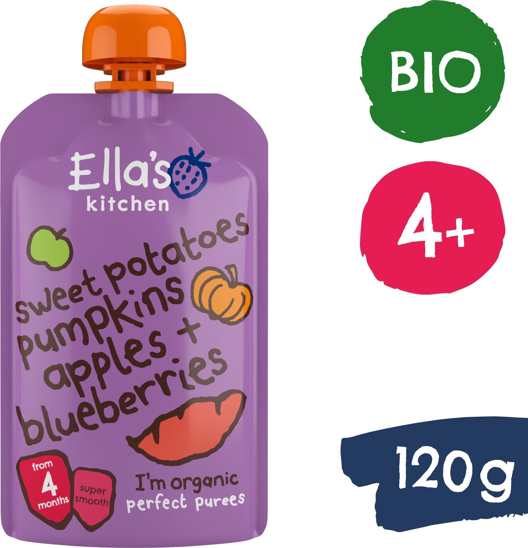 Ella's Kitchen BIO Batáty, dýně a jablko 120 g