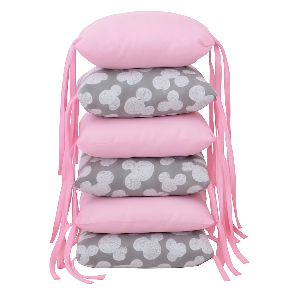 BabyTýpka polštářkový mantinel - Mickey Pink
