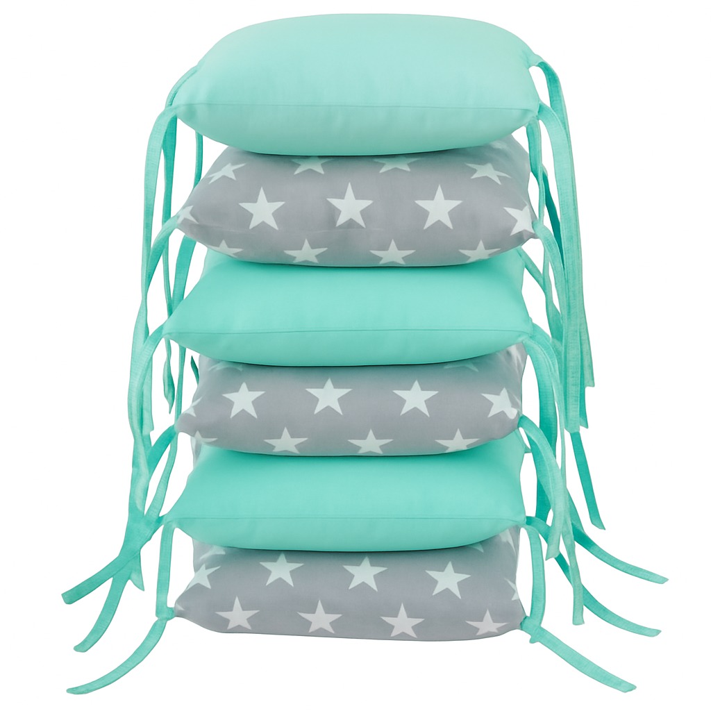 BabyTýpka polštářkový mantinel - Stars Mint