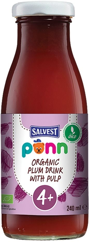 SALVEST Ponn BIO Švestková šťáva s dužinou (240 ml)