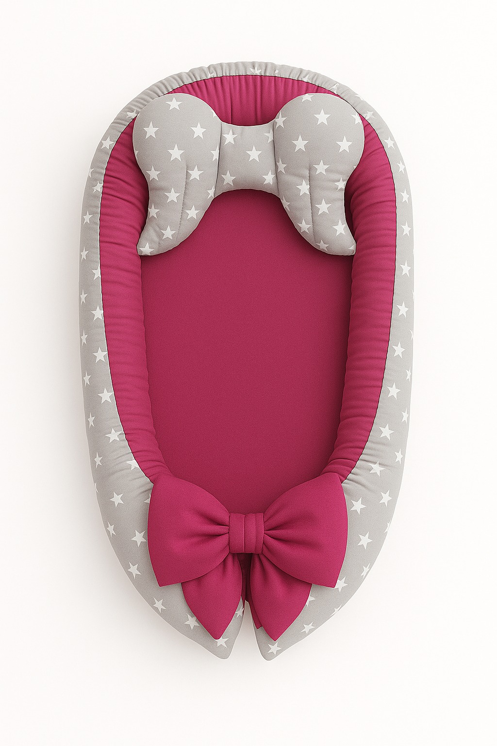 BabyTýpka Maxi hnízdo - Stars Fuchsie