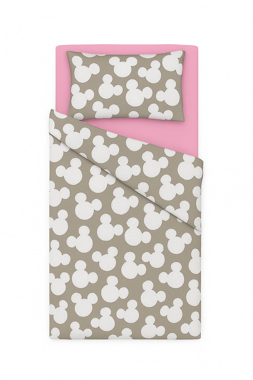 BabyTýpka 3-dílná sada povlečení - Mickey pink