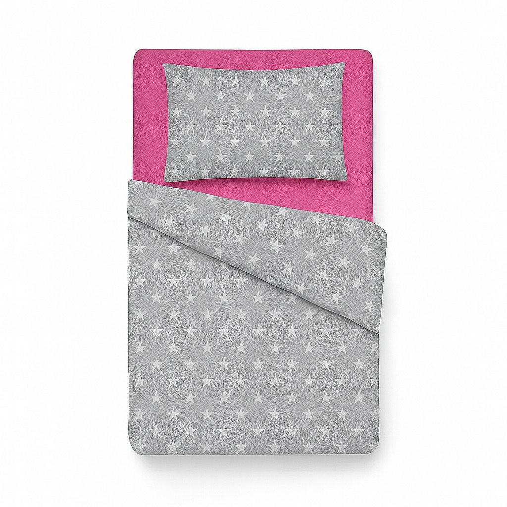 BabyTýpka 3-dílná sada povlečení - Stars Fuchsie