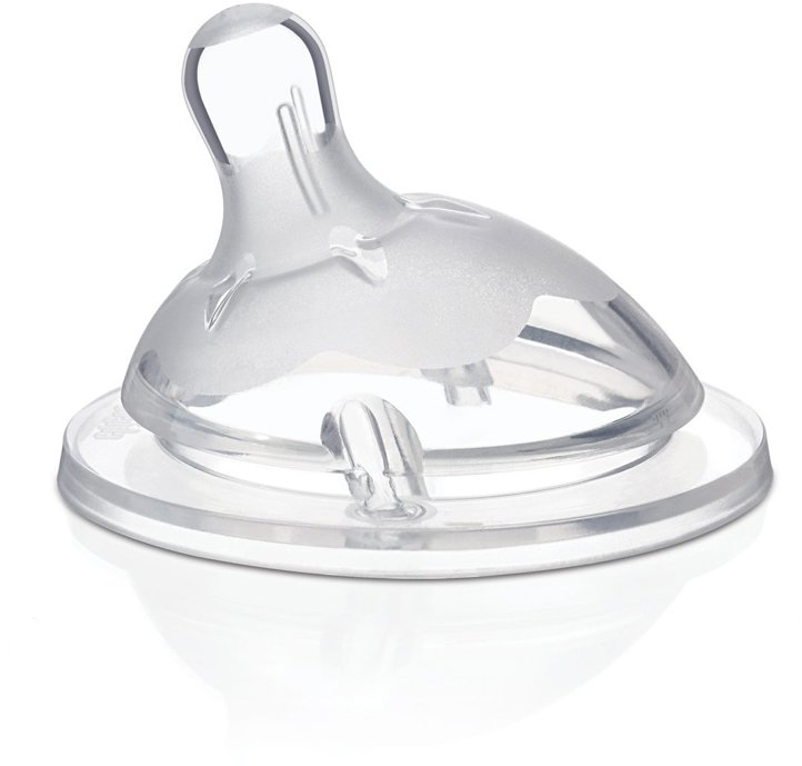 CHICCO Natural Feeling silikon, pomalý průtok 1 ks, 0 m+
