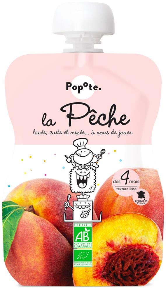 POPOTE BIO broskev 120 g