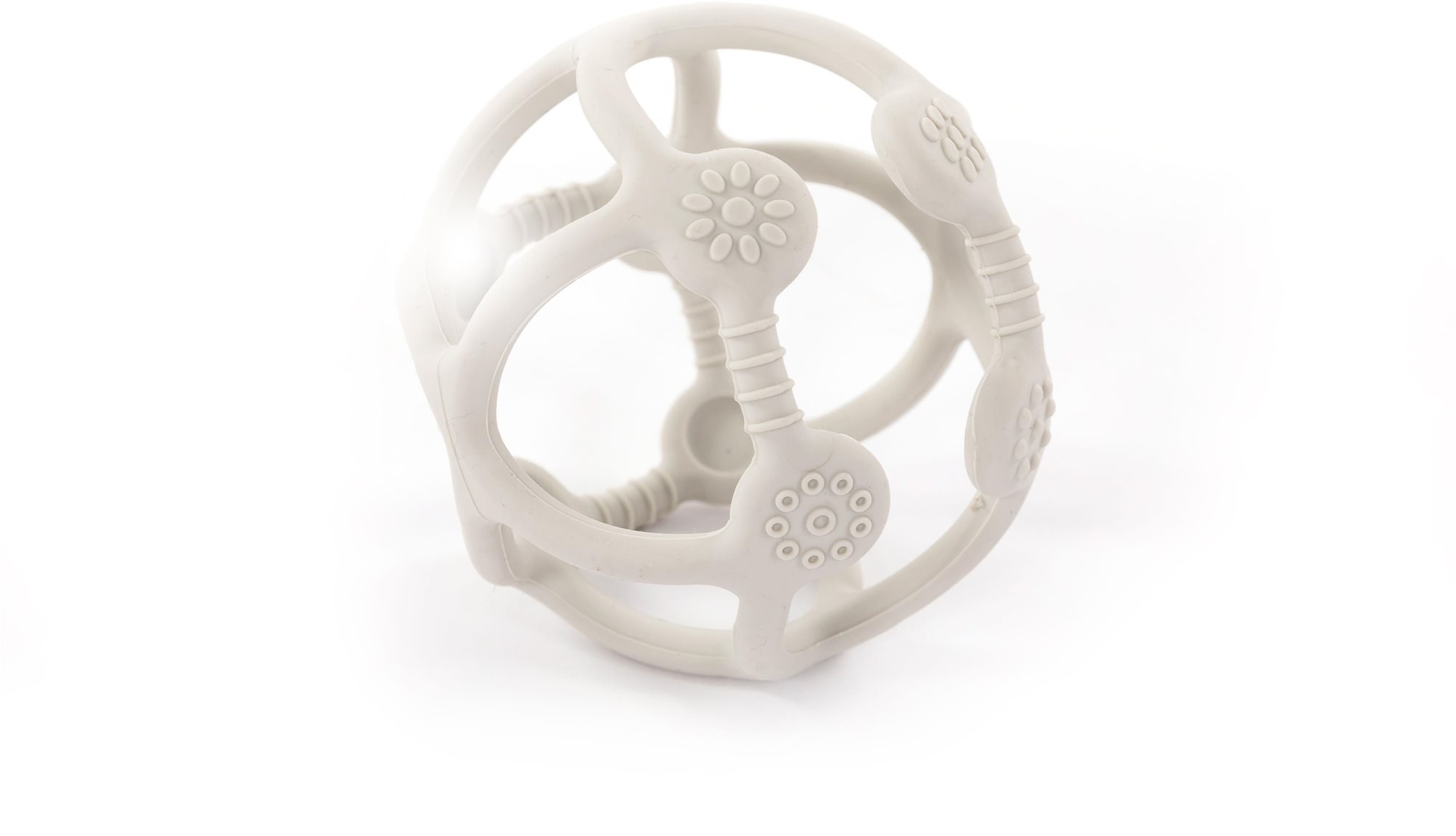 Bo Jungle silikonové kousátko B-BALL Grey