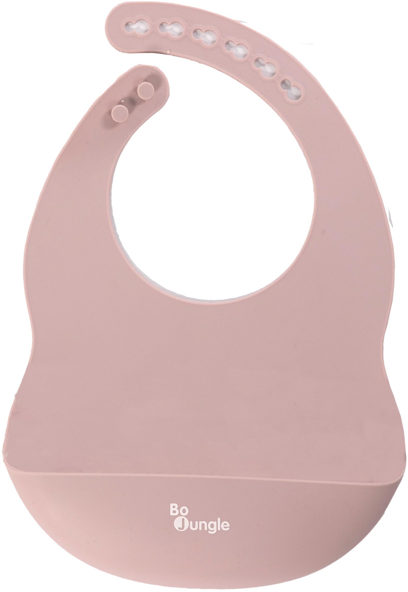 Bo Jungle silikonový bryndák, Pastel Pink