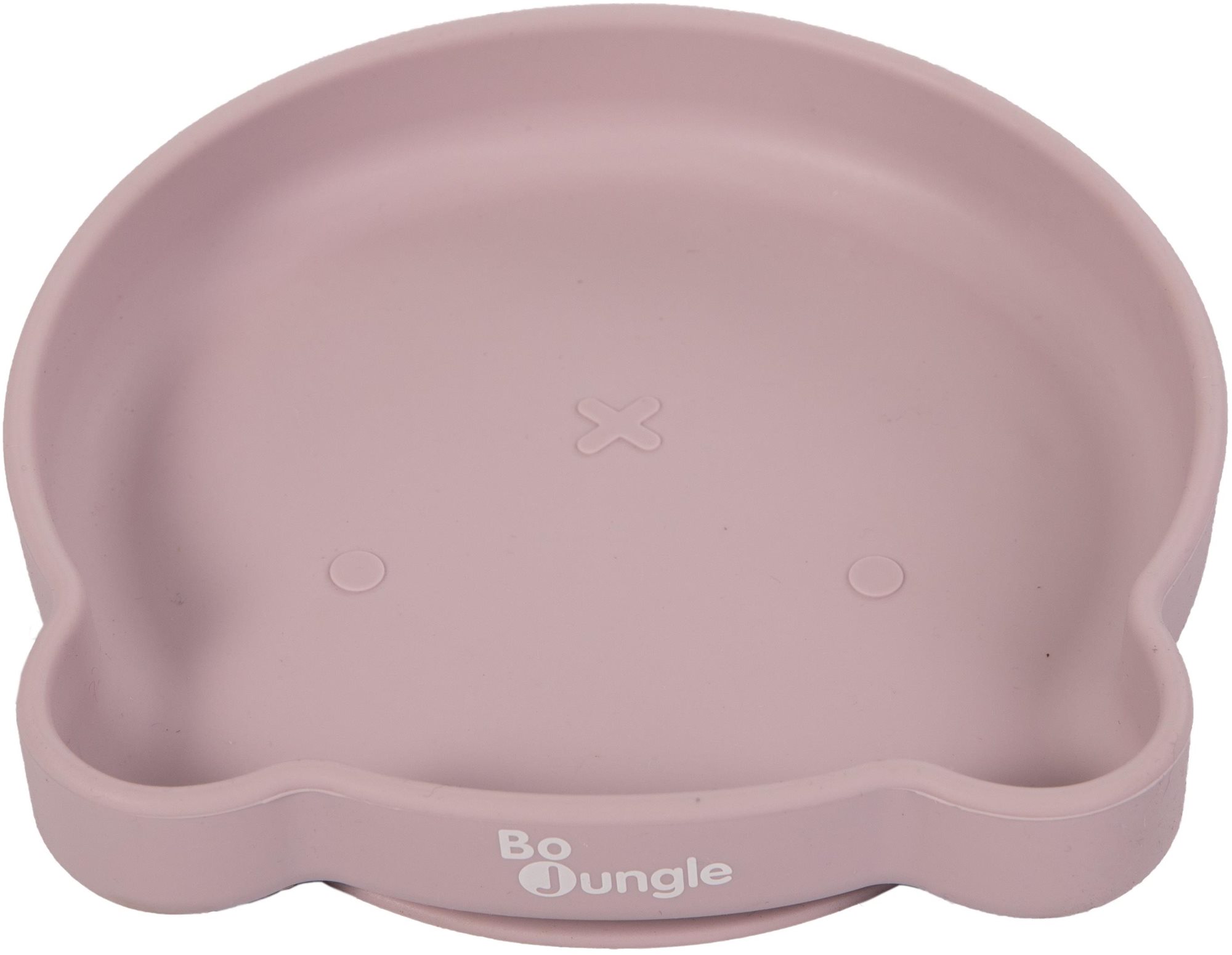 Bo Jungle silikonový talíř s přísavkou Bear Pastel Pink