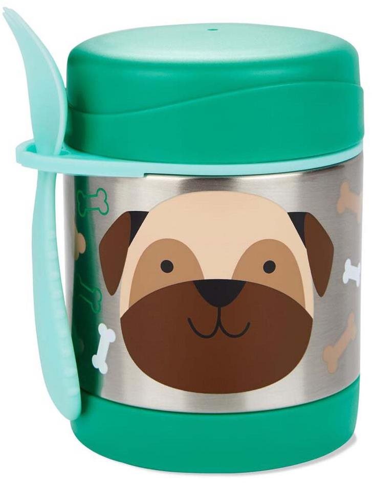 SKIP HOP Zoo Termoska na jídlo se lžičko/vidličkou Mopslík 325 ml, 12m+