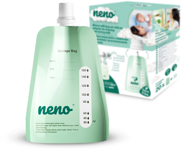 NENO Sáčky na uskladnění mateřského mléka 150 ml, 20 ks