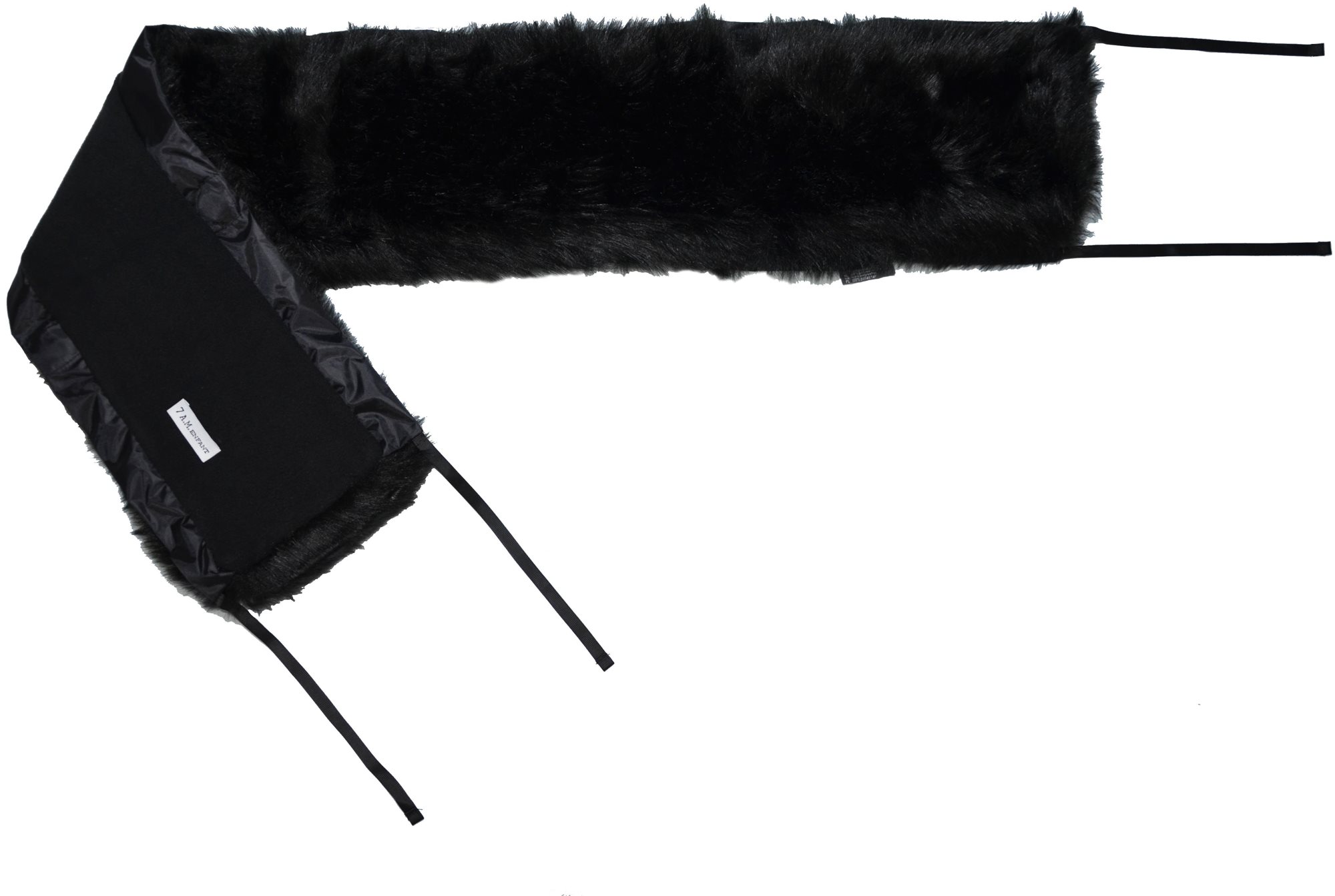 7AM Enfant kožešina na boudičku ke kočárku BLACK