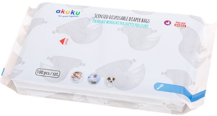 AKUKU voňavé sáčky na použité plenky 100 ks