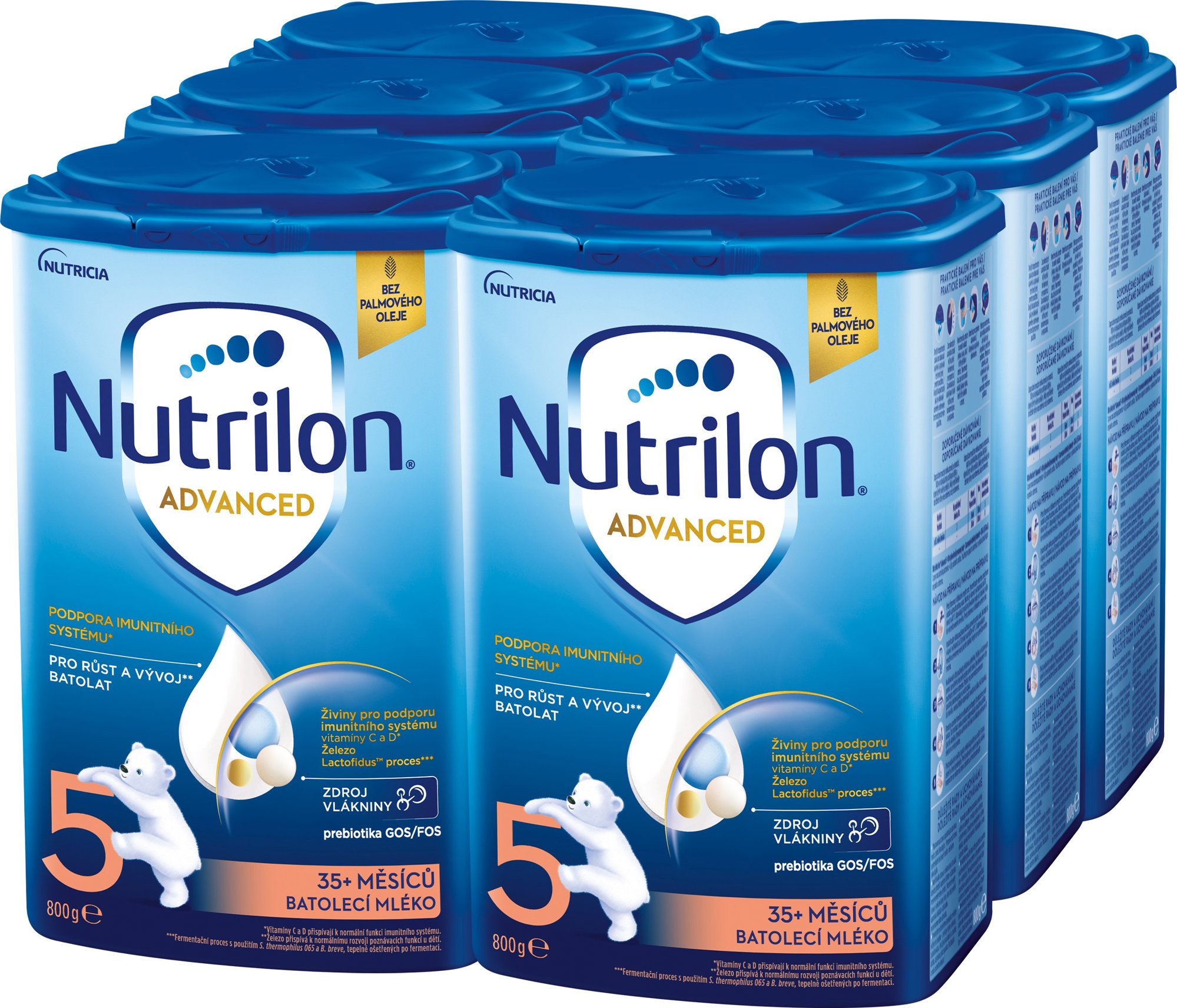 Nutrilon 5 Advanced batolecí mléko 6× 800 g