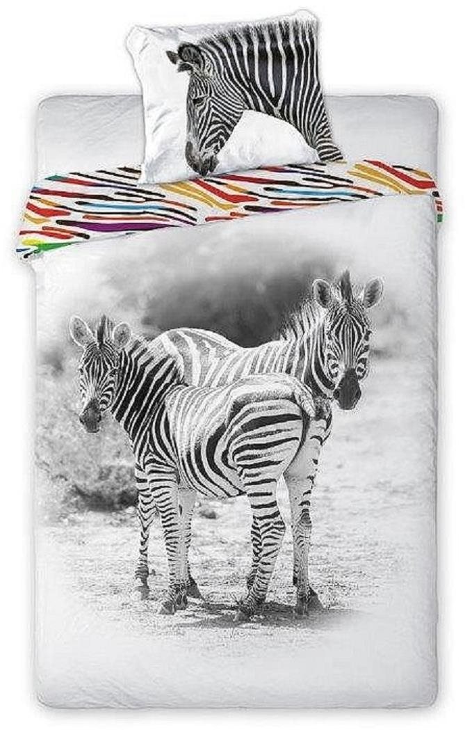 FARO bavlněné povlečení Wild Zebra 140×200 cm