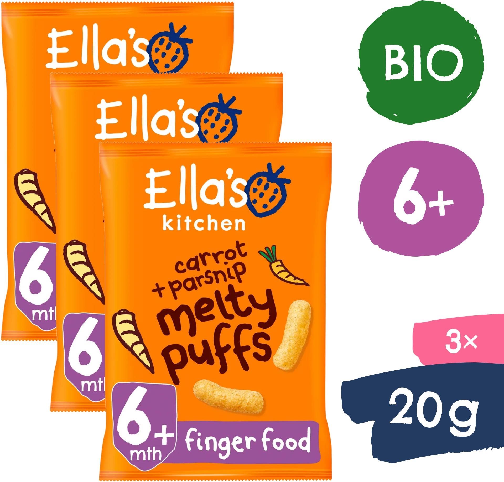 Ella's Kitchen BIO křupky mrkev a pastinák (3× 20 g)