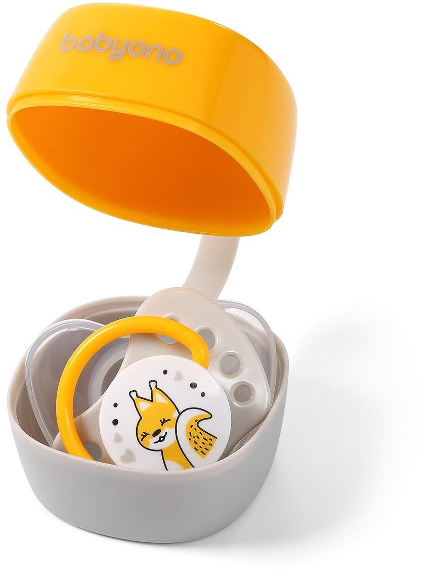 BabyOno pouzdro na dudlík žluté