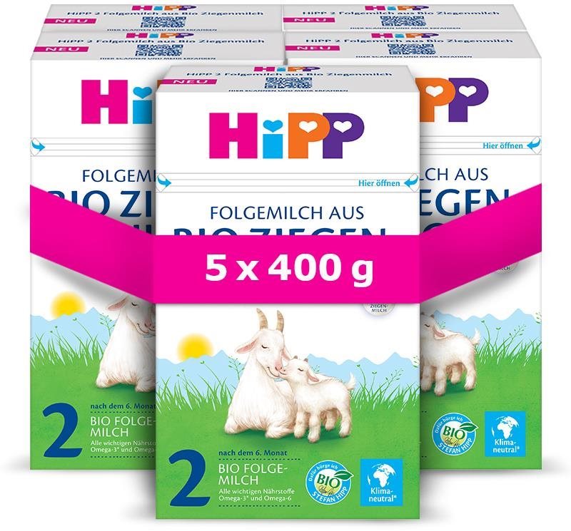 HiPP 2 BIO kozí mléko 5× 400 g