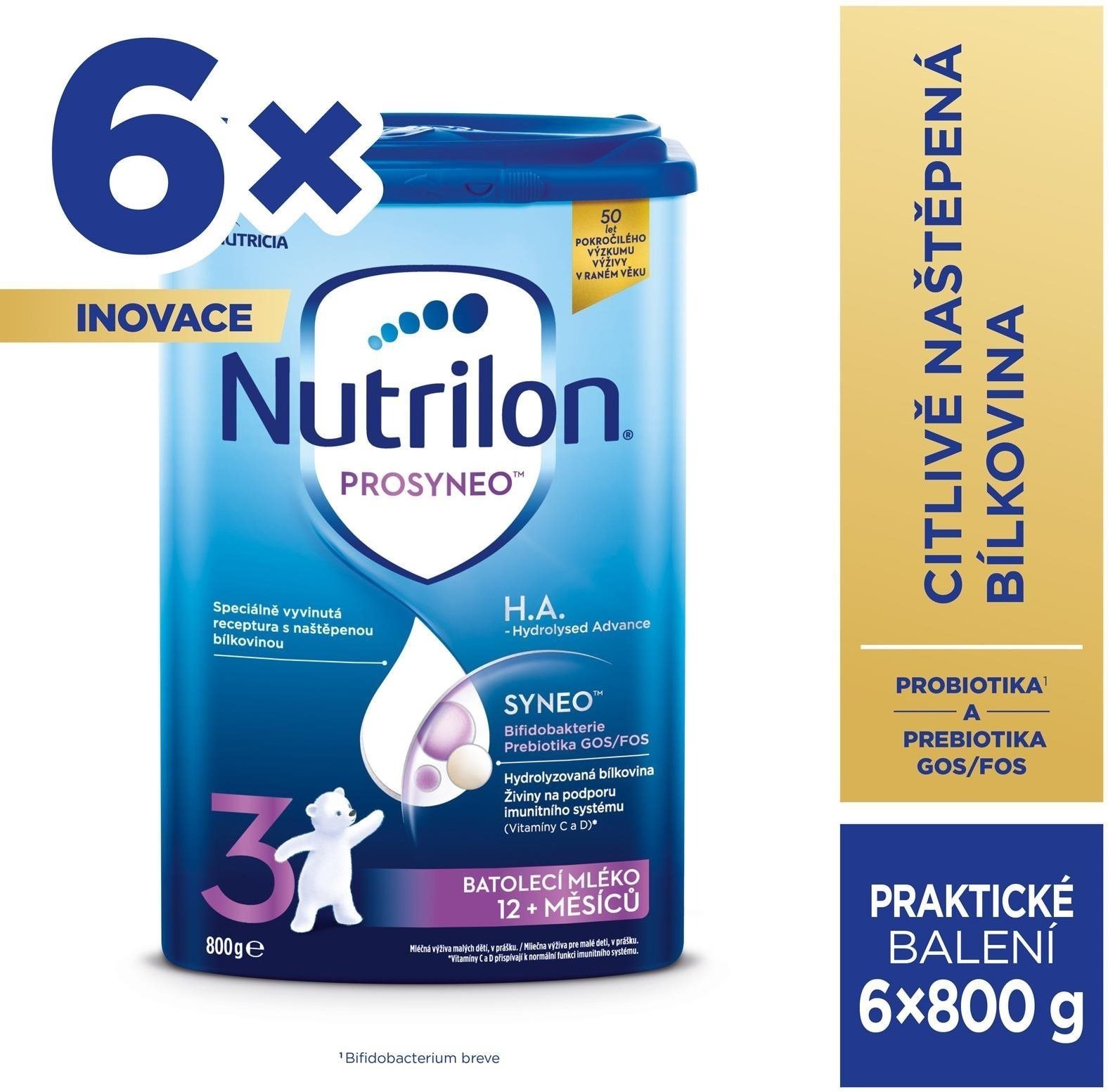 Nutrilon 3 Prosyneo H.A. batolecí od uk. 12. měsíce 6× 800 g