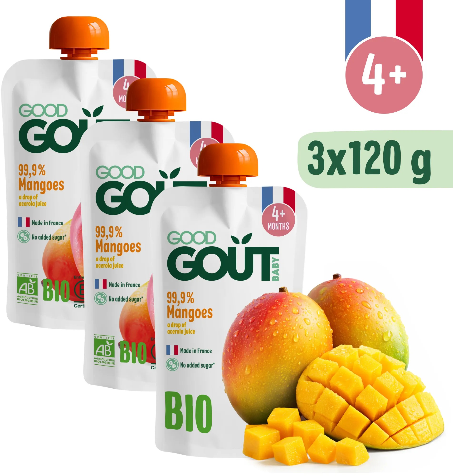 Good Gout BIO Mango 3x 120 g