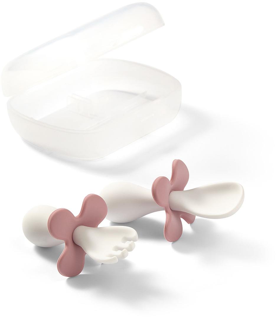 BabyOno Ergonomický příbor růžový
