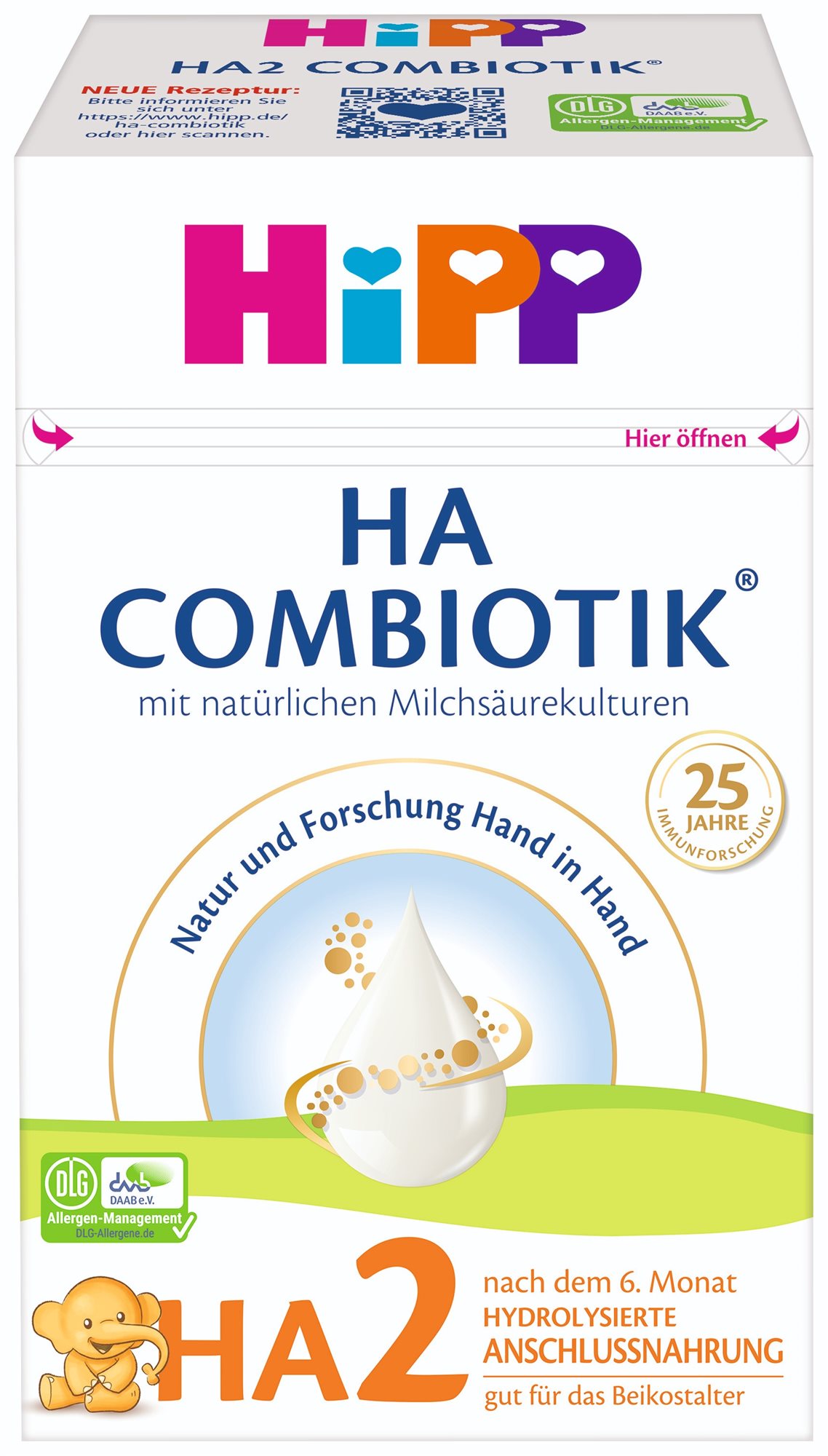 HiPP Combiotik HA 2, od uk.6. měsíce, 600 g