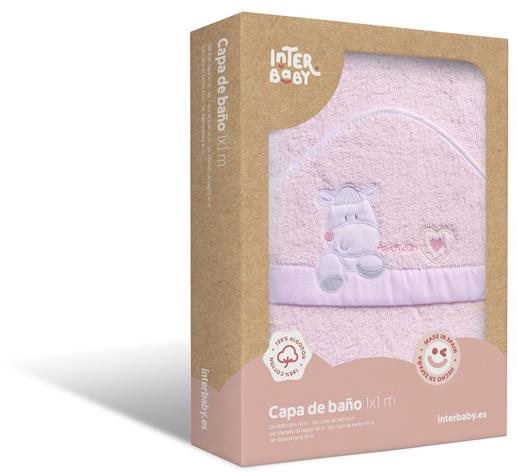 INTERBABY osuška froté ovečka, růžová