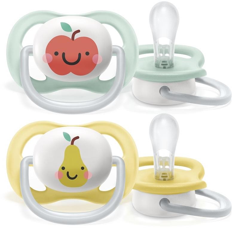 Philips AVENT šidítko Ultra Air neutral (jablko) 0-6 m, 2 ks