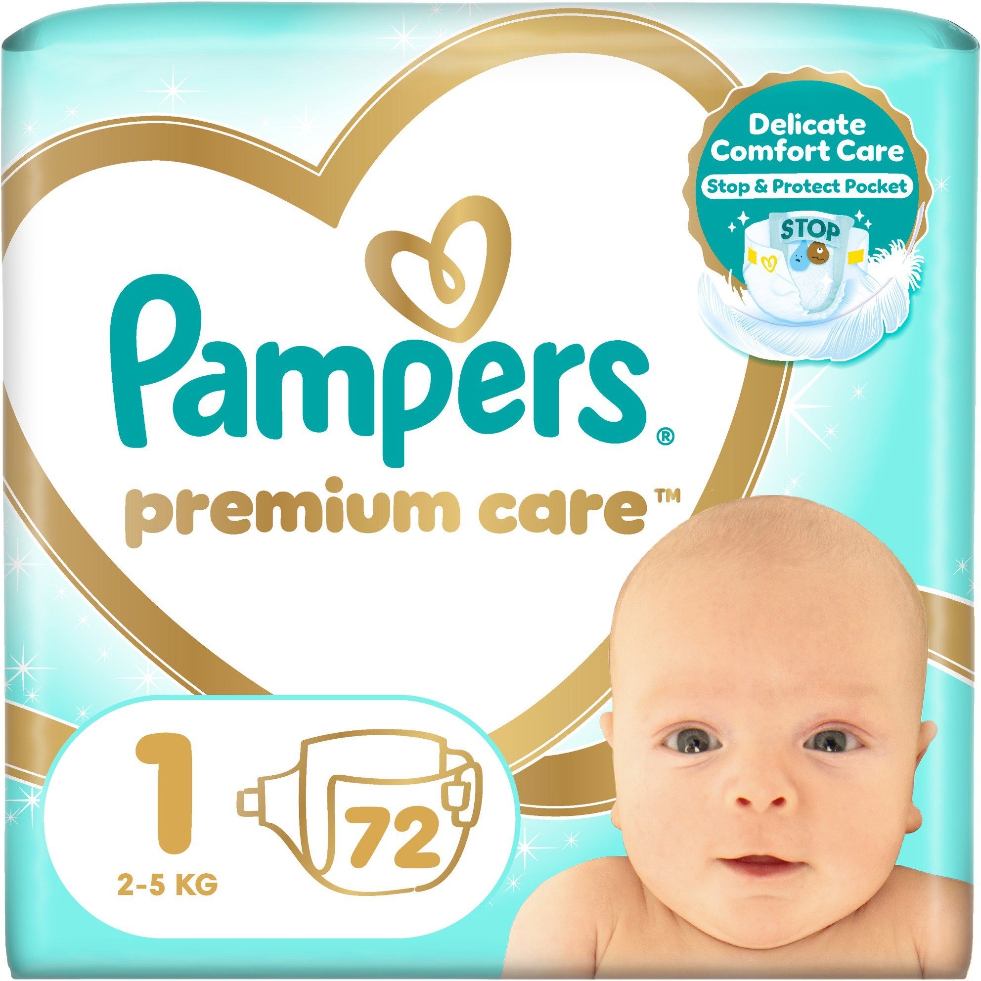 PAMPERS Premium Care vel. 1 (72 ks)