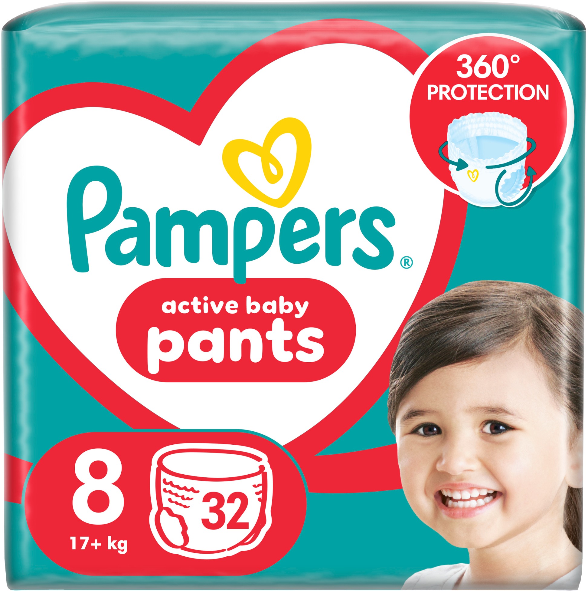 PAMPERS Active Baby Pants vel. 8 (32 ks)