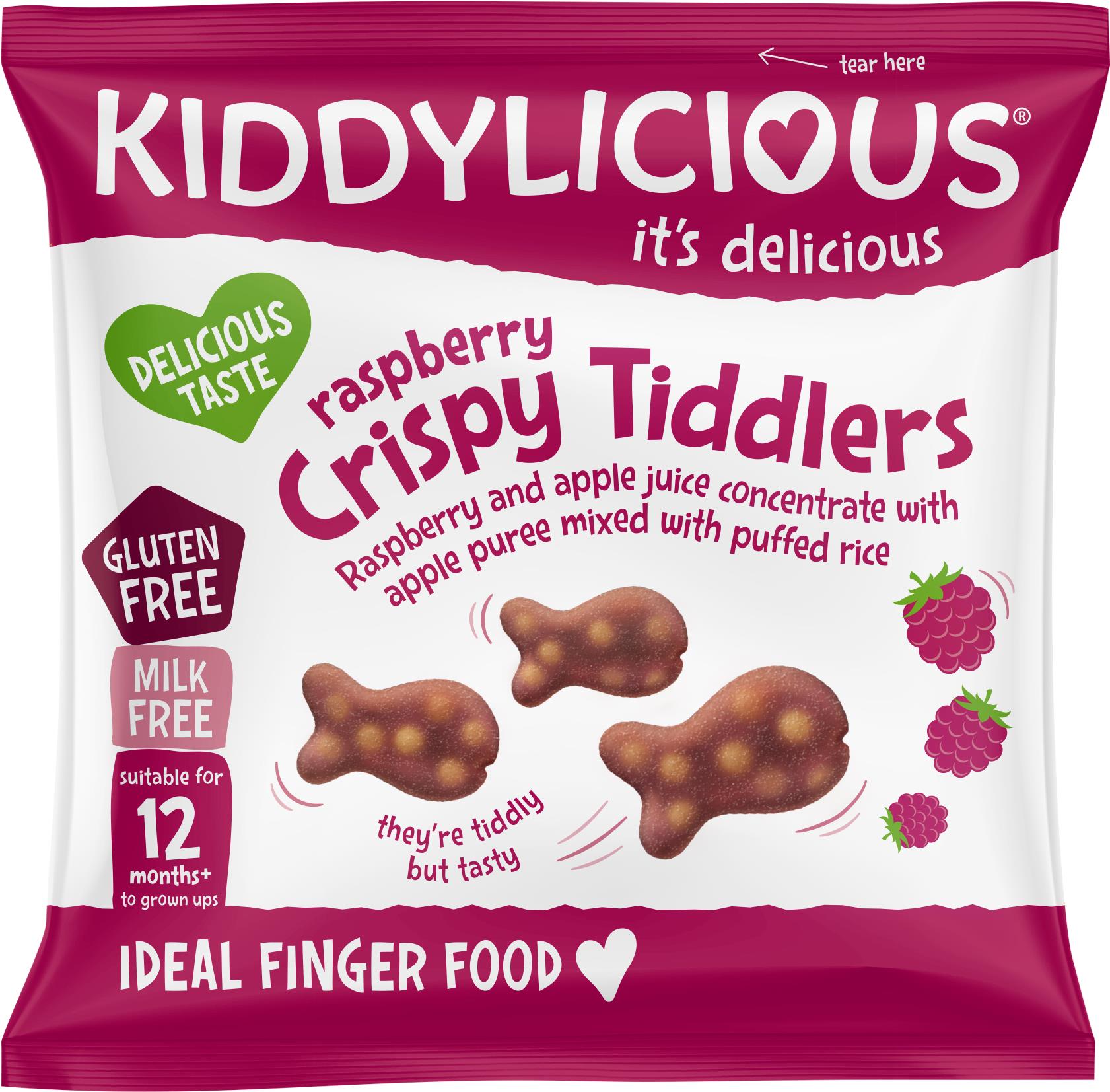 Kiddylicious rybičky křupavé malinové 12 g