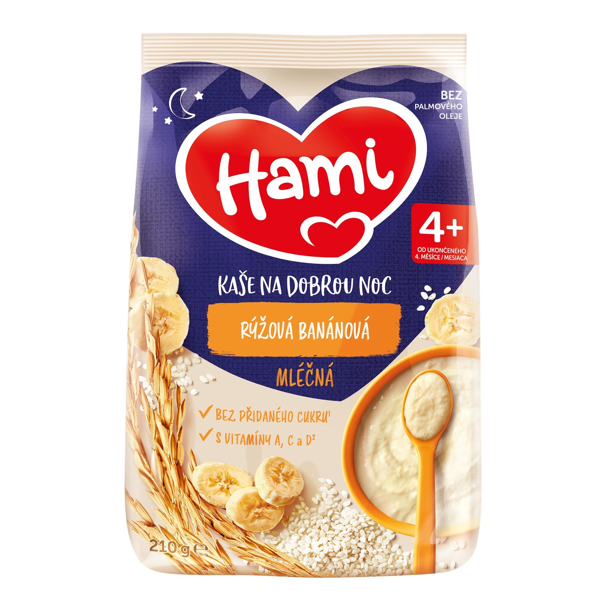 Hami mléčná kaše rýžová banánová 210 g