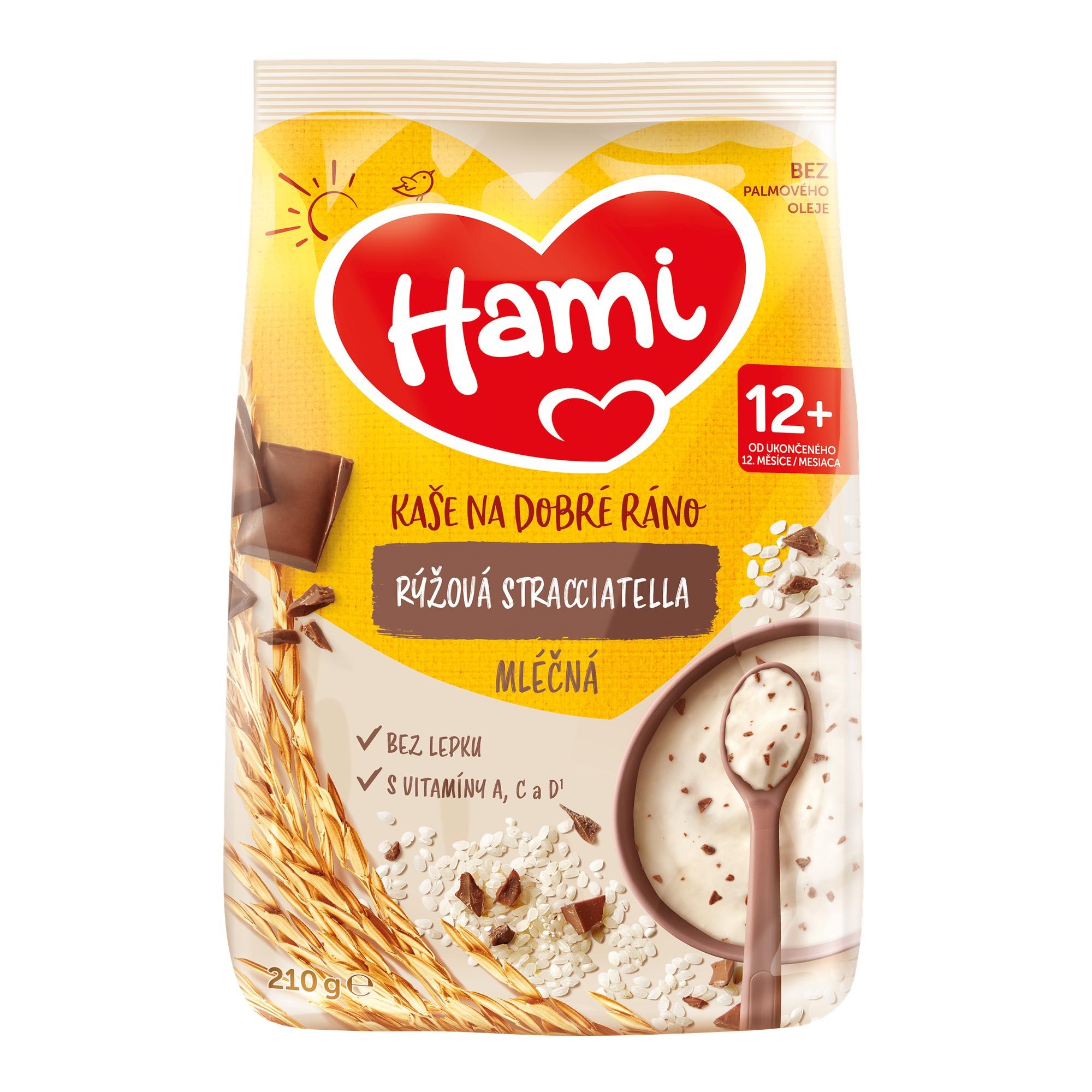Hami mléčná kaše rýžová stracciatella 210 g