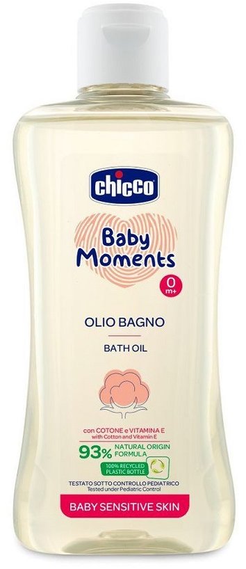 CHICCO Baby Moments Sensitive olej do koupele 200 ml