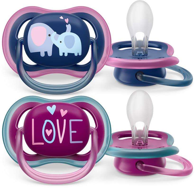 Philips AVENT Ultra Air 18 m+ dívka (slon), 2 ks