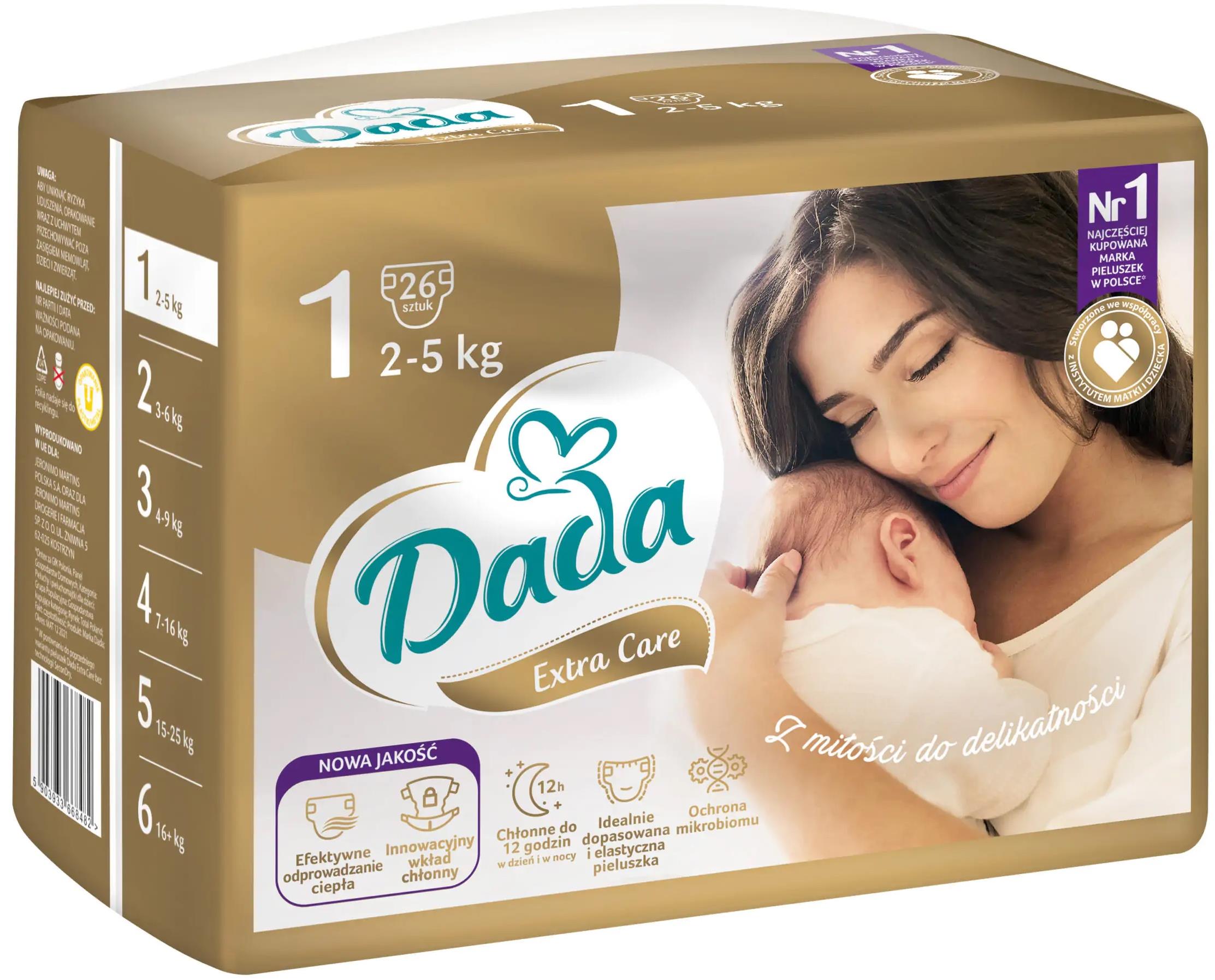 DADA Extra Care Newborn vel. 1 (26 ks)