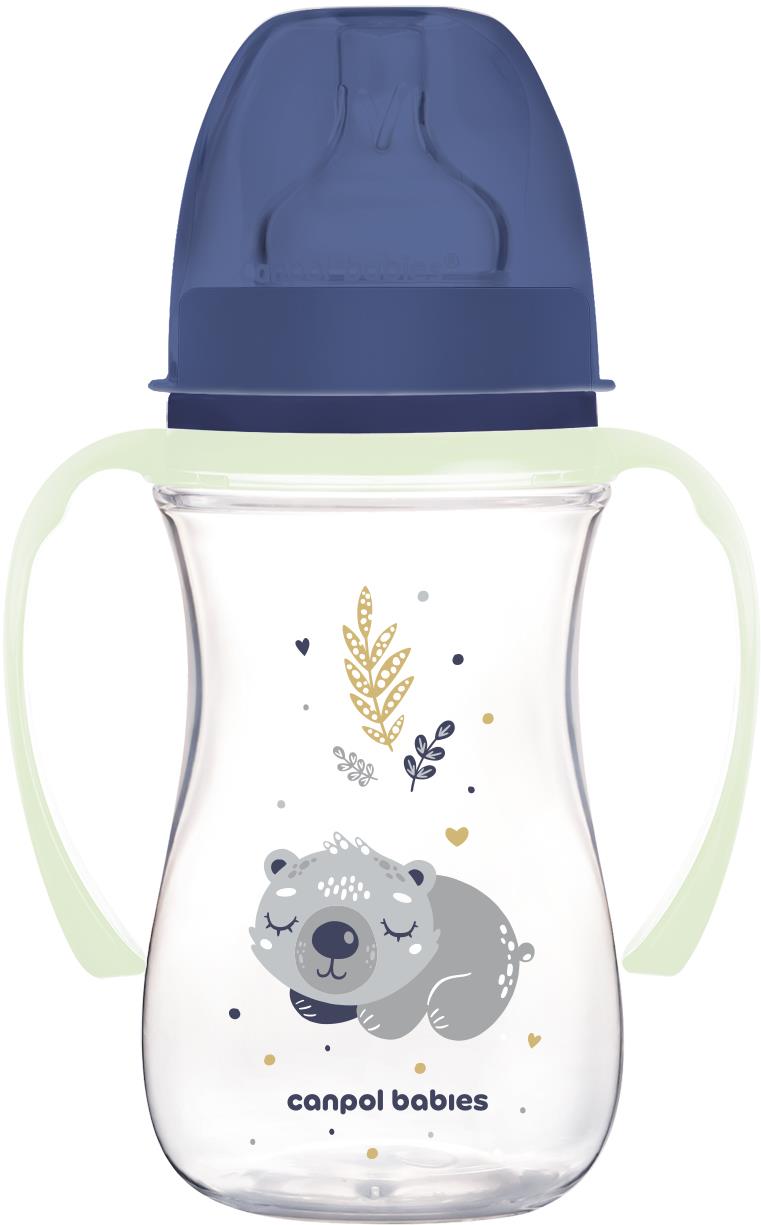 Canpol babies Sleepy Koala EasyStart antikoliková lahev 240 ml, modrá