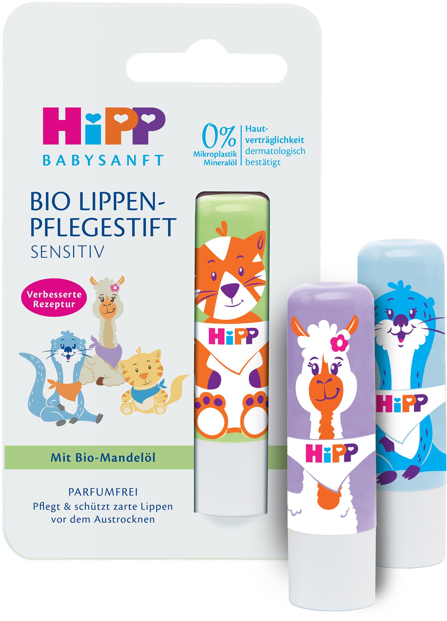Hipp Bio Babysanft balzám na rty 4,8 g (mix motivů), 1 ks