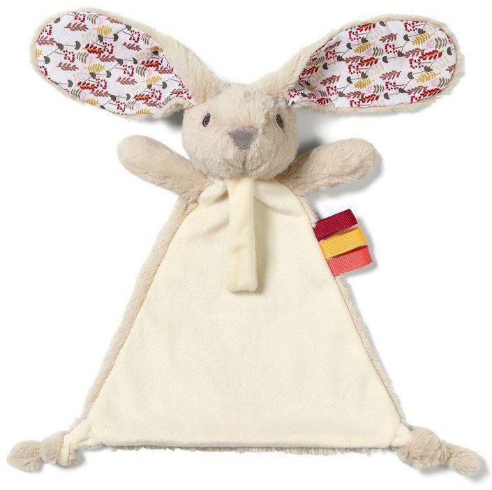 BabyOno Králíček Milly s držákem na dudlík krémová