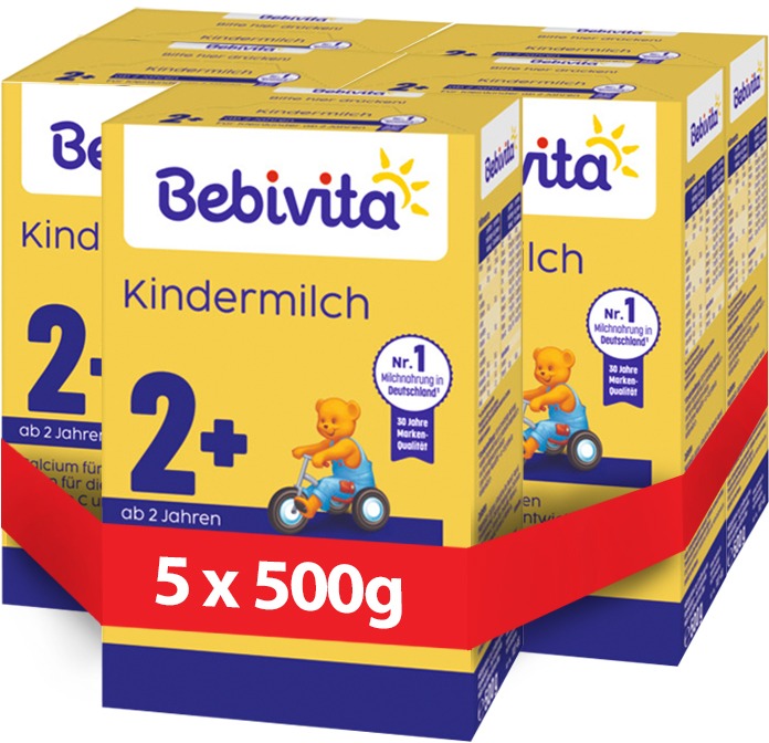 BEBIVITA JUNIOR 2+ Instantní mléčný nápoj 5× 500 g