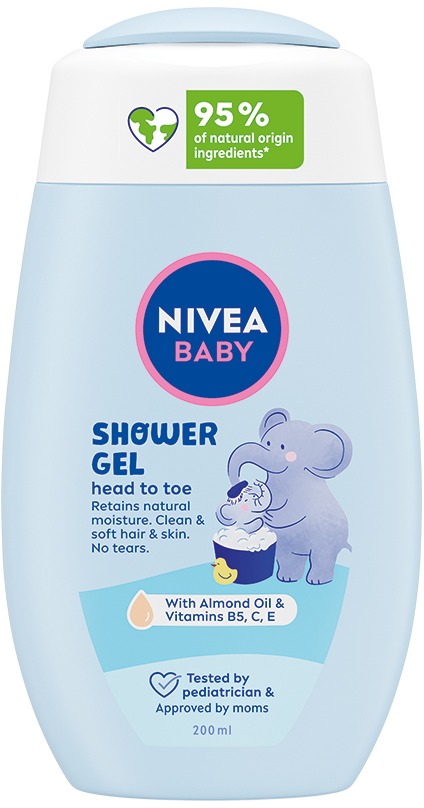 NIVEA Baby sprchový gel pro celé tělo a vlásky 200 ml