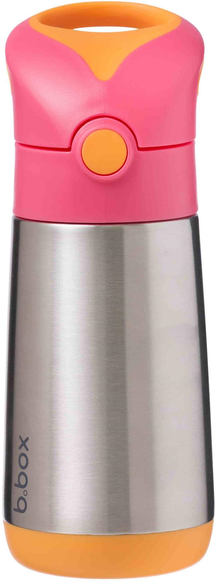 b.box Termoska na pití s brčkem 350 ml růžová /oranžová