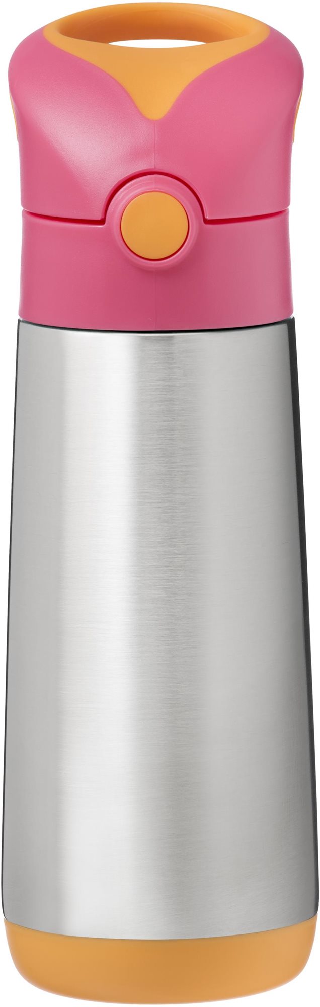 b.box Termoska na pití s brčkem 500 ml růžová oranžová